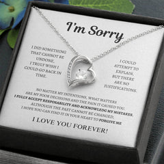 I'm Sorry Forever Love Necklace Design B