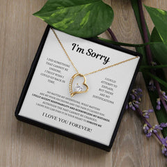 I'm Sorry Forever Love Necklace Design B